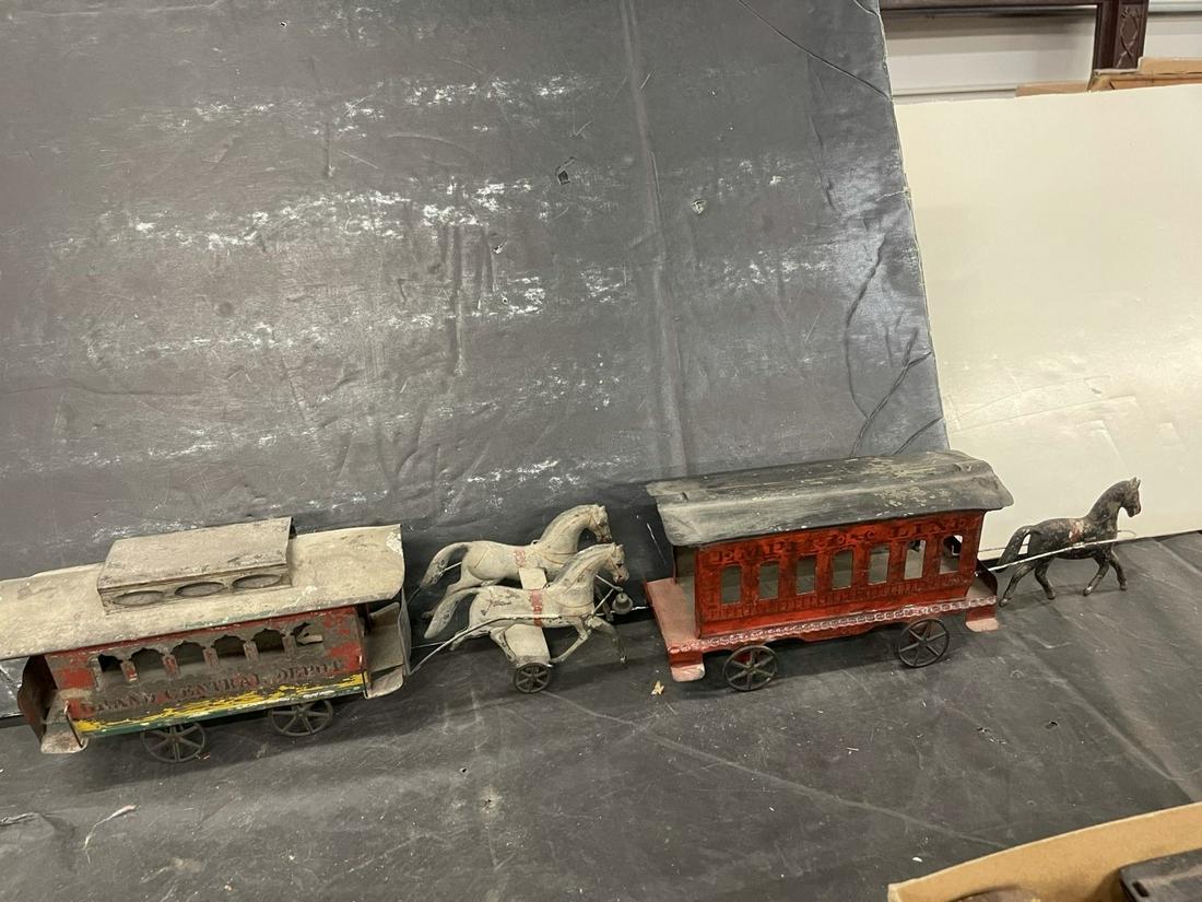 2 Early Horse Drawn Tin Toys (1 of 3)