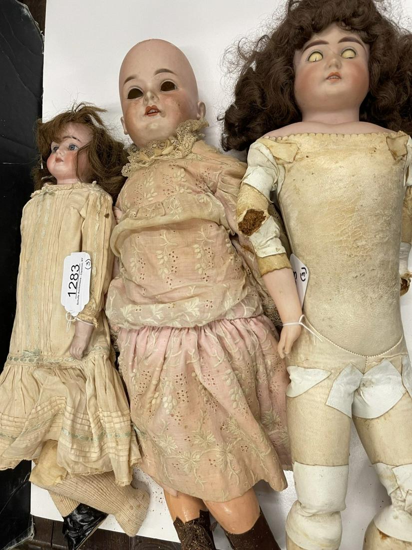 3 Bisque Head Dolls (1 of 4)