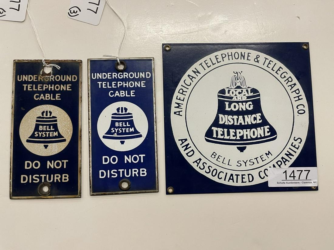 American Telephone & Bell System Porcelain Signs (1 of 2)