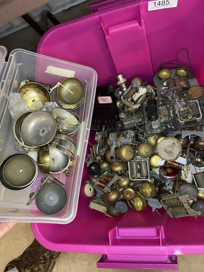 Box Lot of Mostly Telephone Bells (1 of 3)