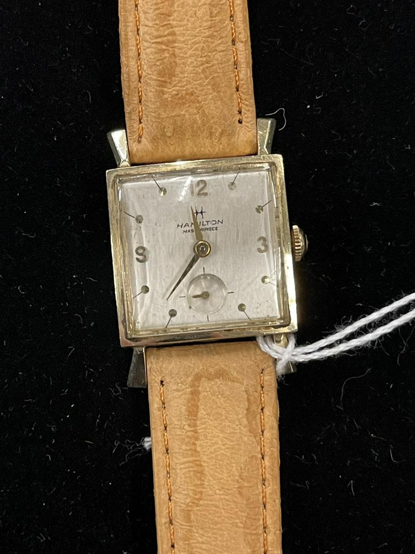 Hamilton Masterpiece 14k Gold Wristwatch: Hamilton Masterpiece 14k Gold Wristwatch