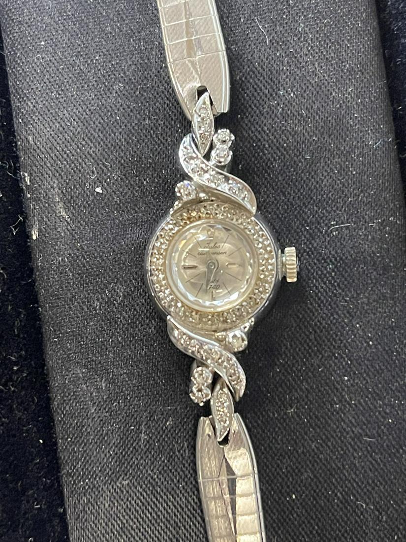 Jules Jurgensen 14k Gold Watch with Diamonds (1 of 3)
