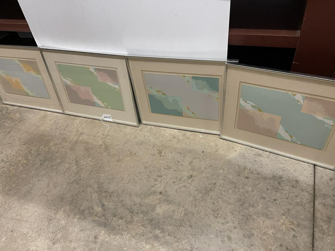 4 Works by Walter Darby Bannard, Skyways 1969 Serigraph (1 of 9)