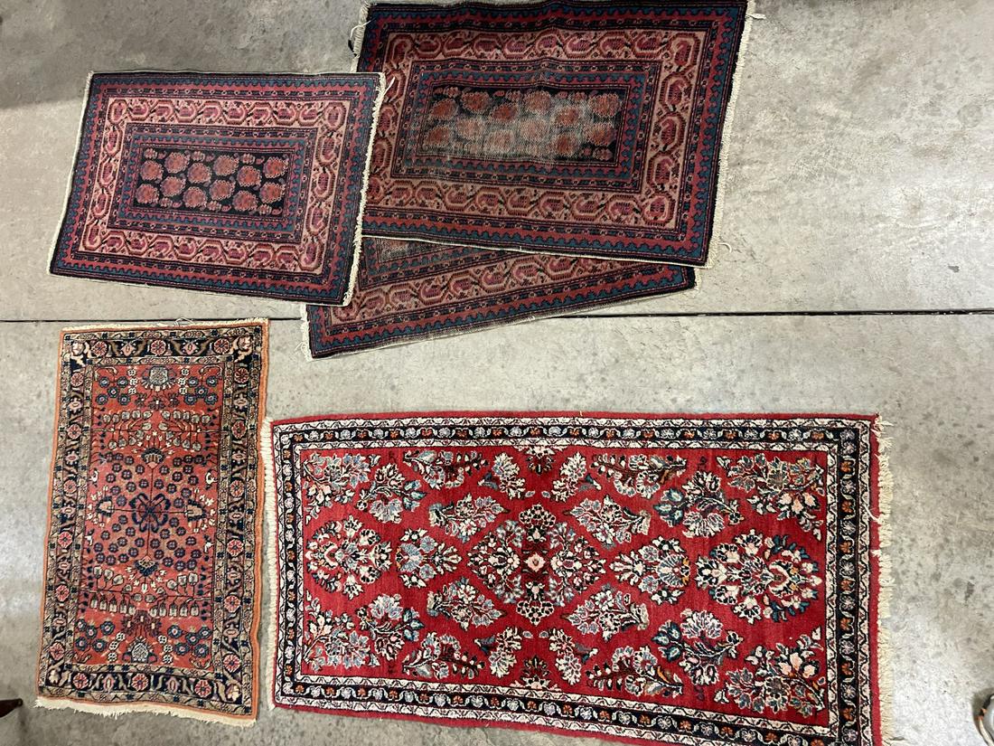 Group of Rugs incl. 2 Small Persian Sarouks (1 of 2)