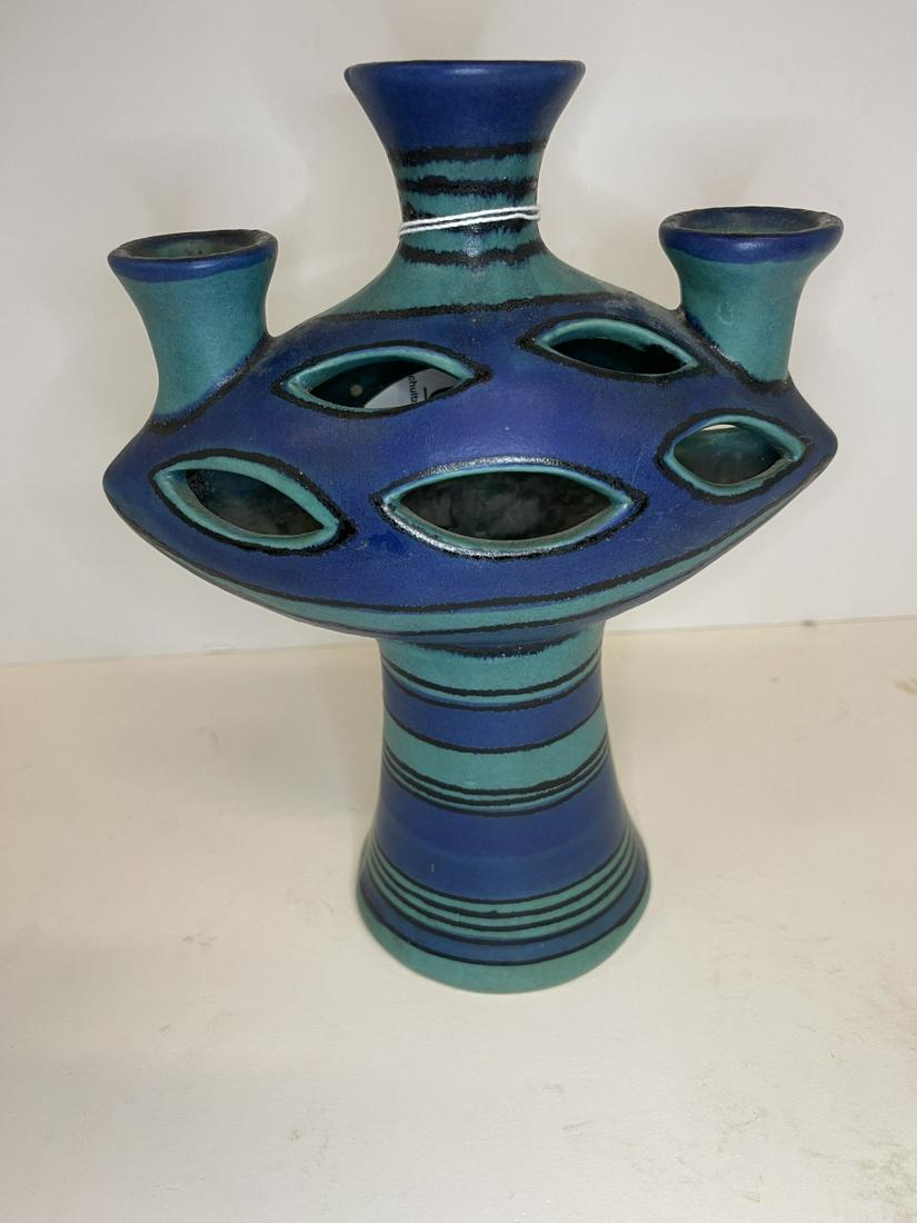 Rare Glidden Pottery Candelabra (1 of 3)