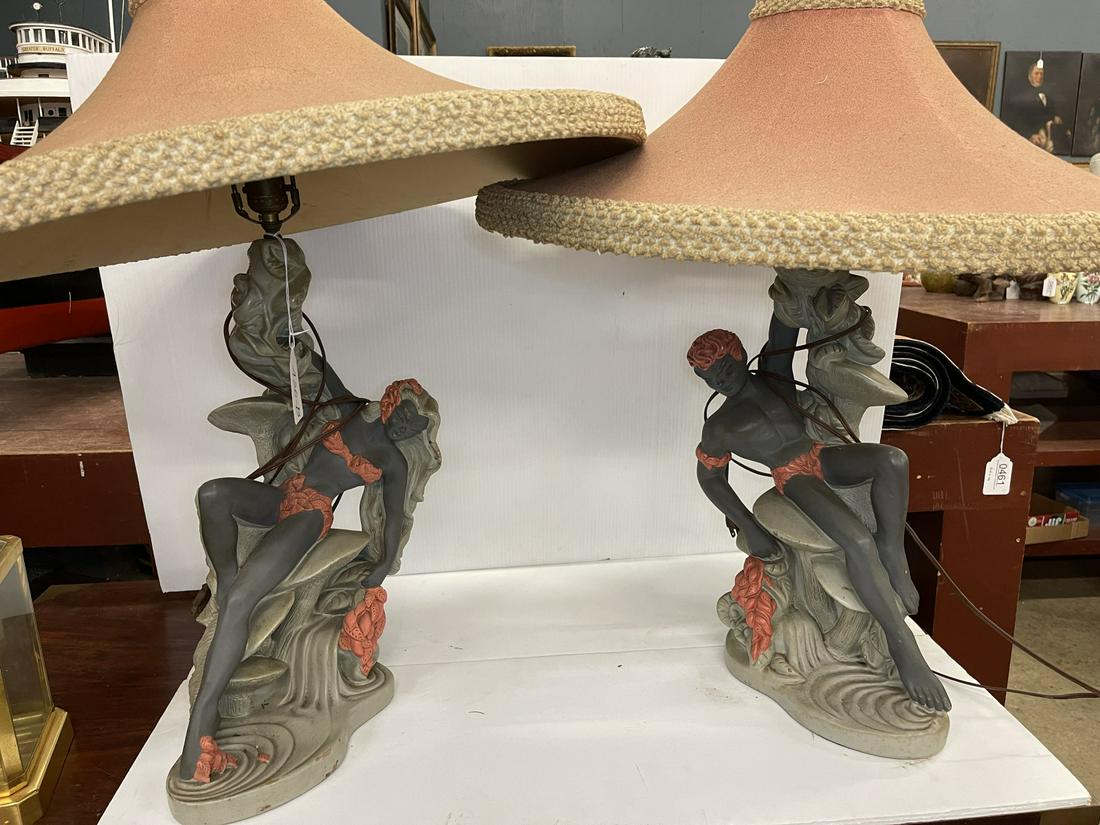 Pair of Art Deco Style Lamps (1 of 6)