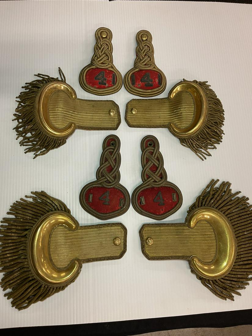 4 Pair of Early Shoulder Boards: 4 Pair of Early Shoulder Boards -