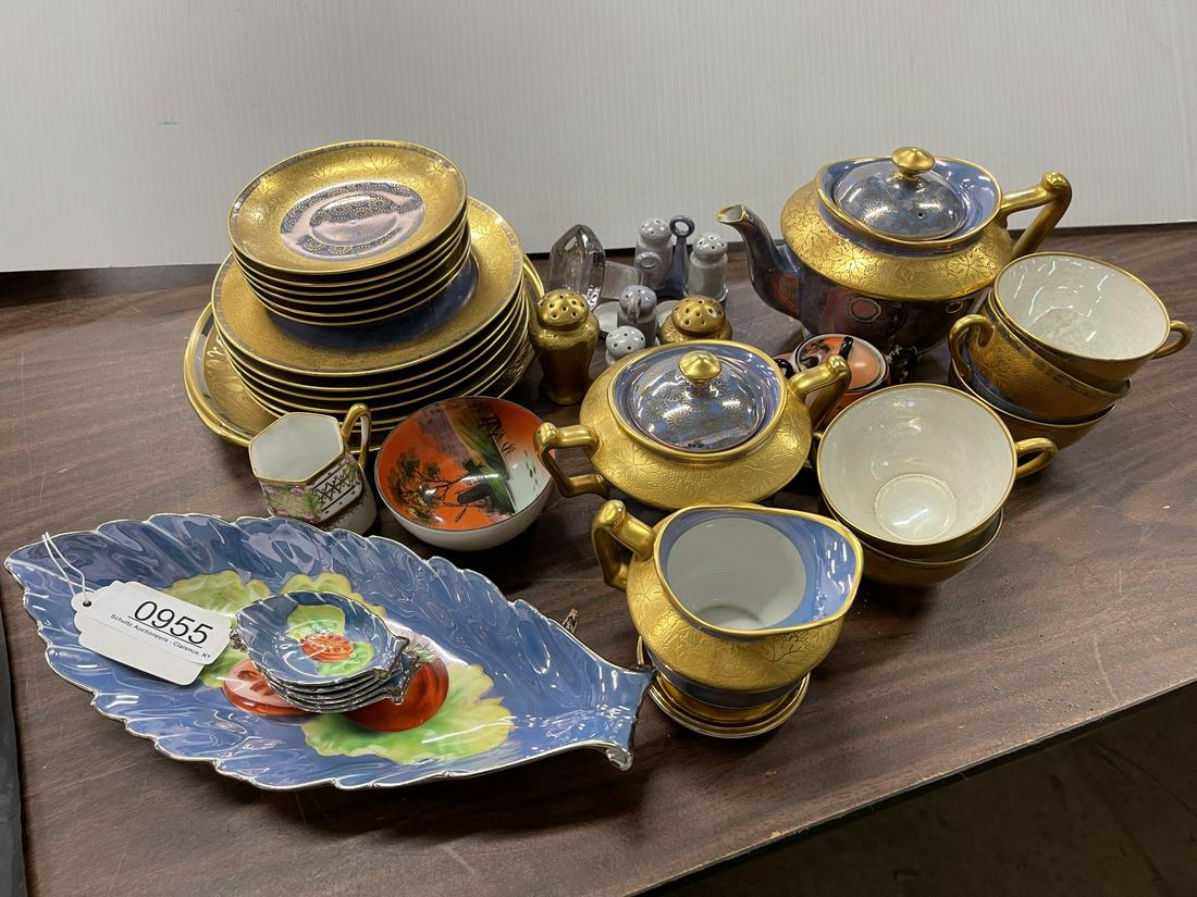 Box Lot of Mostly Misc. Nippon China incl Tea Set: Box Lot of Mostly Misc. Nippon China incl Tea Set -