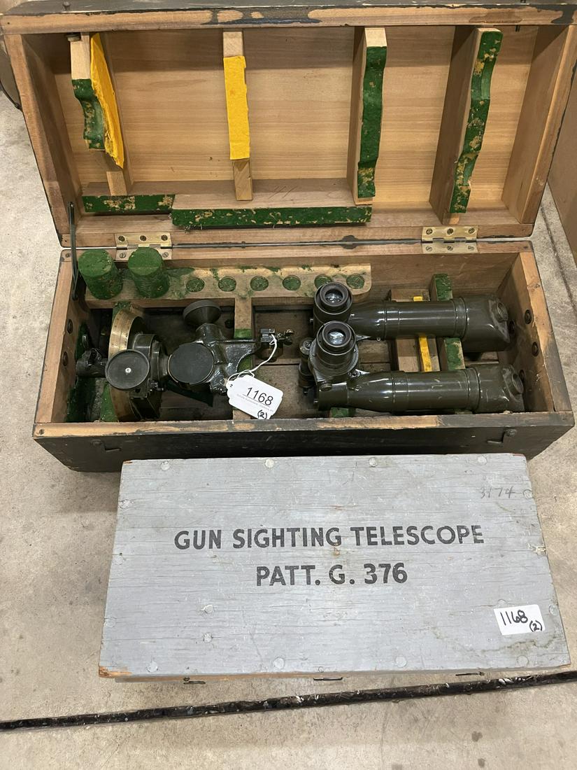 Gun Sighting Telescope & Telescope Stereo Scope: Gun Sighting Telescope & Telescope Stereo Scope Dated 1941 -