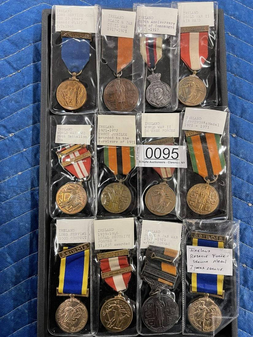 Group of Ireland Military Medals: Group of Ireland Military Medals incl. Ireland Reserves Service Medal 7 yrs, Ireland Long Service & Good Conduct Medal, etc. -