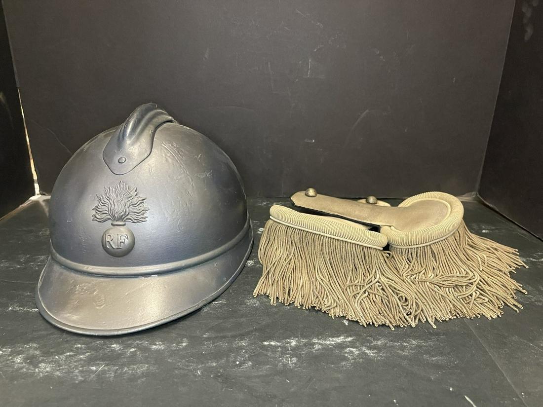 Early Military Helmet & Shoulder Boards: Early Military Helmet & Shoulder Boards -