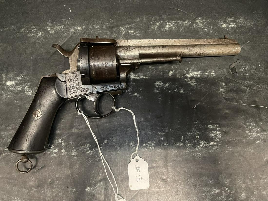 Civil War Lefaucheux Revolver: Civil War Lefaucheux Revolver, Several of these were used by the Confederate Army -