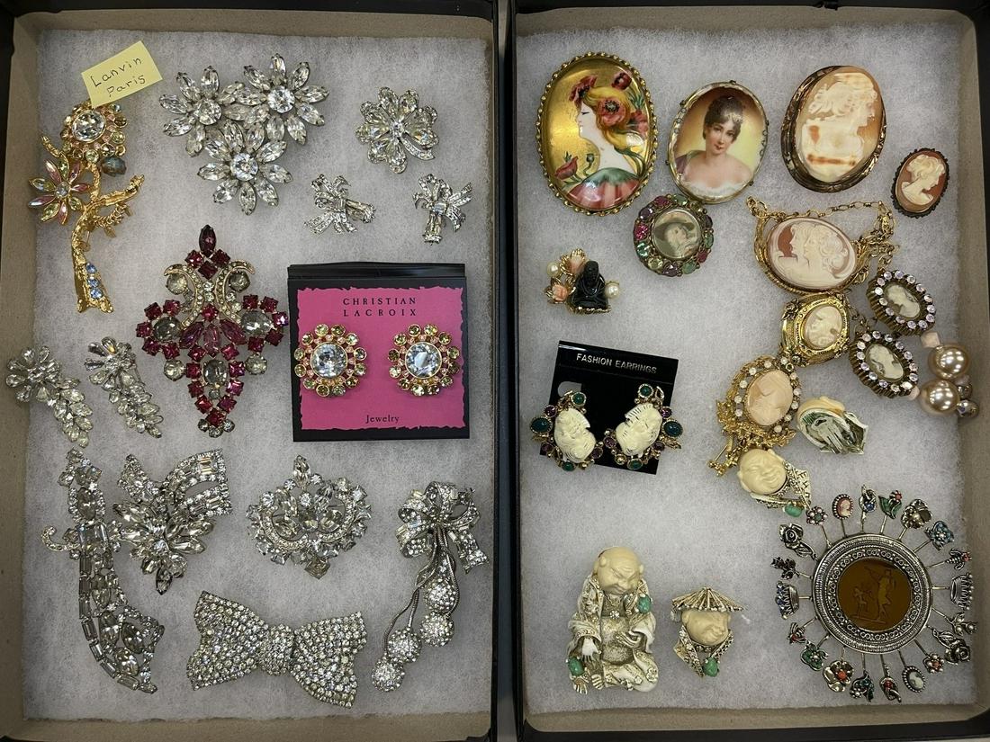 Group of Costume Jewelry incl. Cameos, Pins, Etc. (1 of 7)