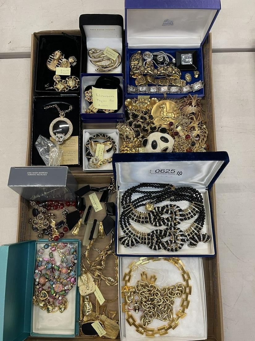 Group of Costume Jewelry incl. Necklaces, Pins (1 of 7)