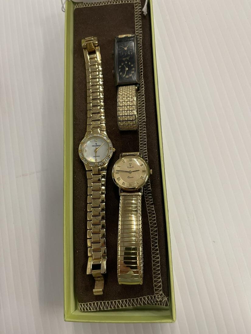 3 Wristwatches incl. Jean D'eve, Peugeot etc (1 of 10)