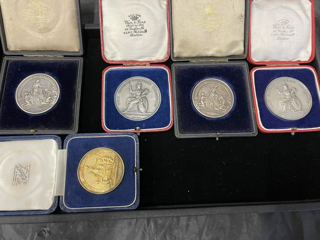 5 Misc Society Medal Awards incl. Silver (1 of 7)