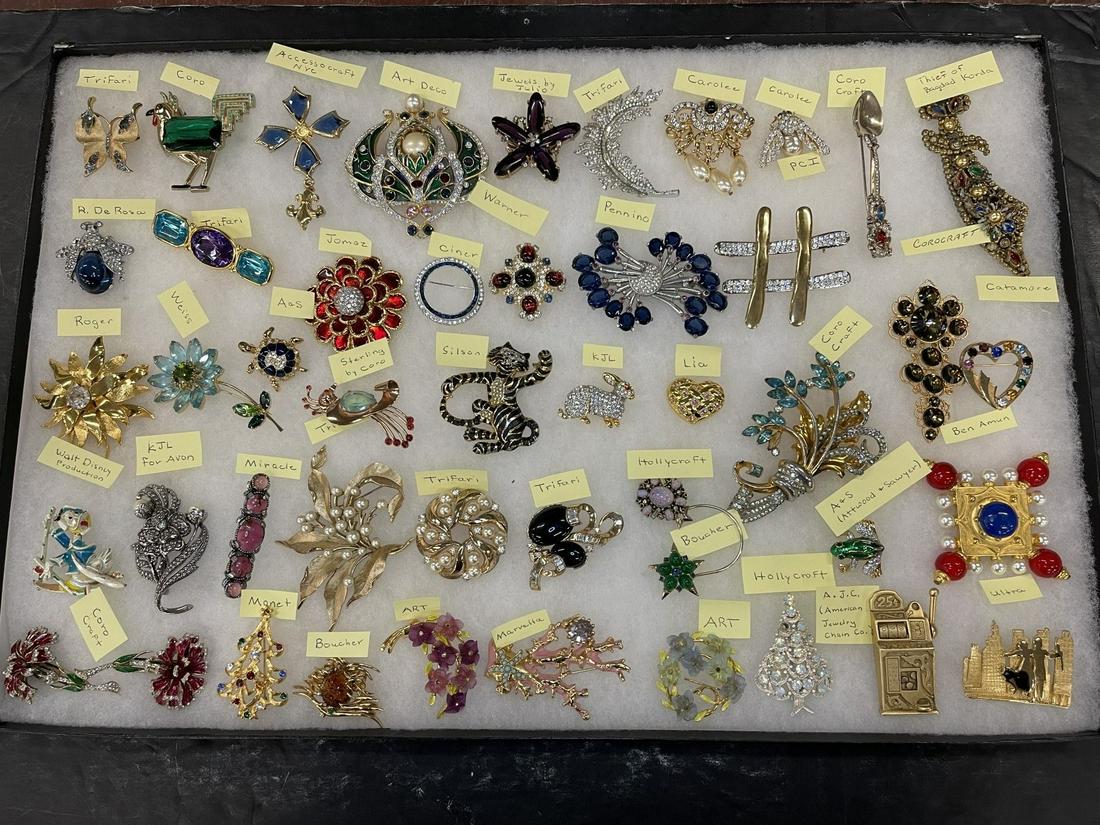 Large Group of Signed Costume Jewelry (1 of 9)