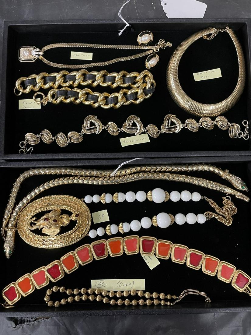 2 Trays of Costume Jewelry incl C. Dior (1 of 10)