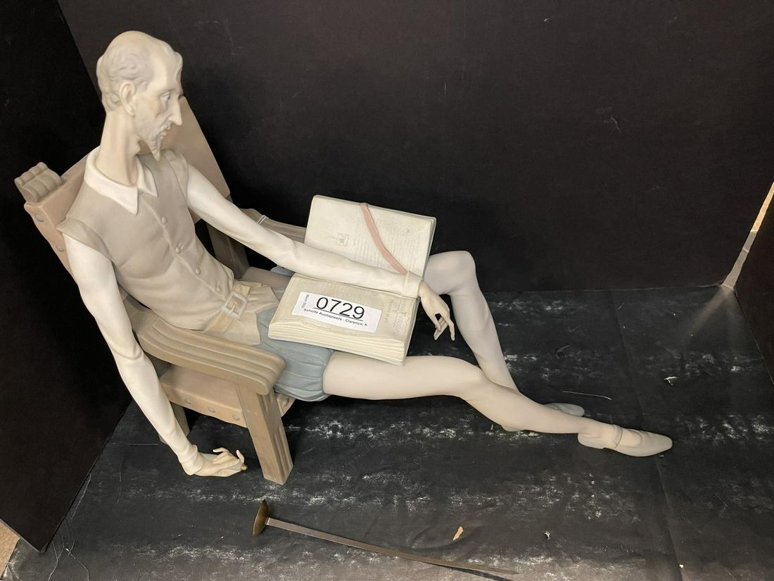 Large Lladro Don Quixote: Large Lladro Don Quixote - approx 15" h x 19" w