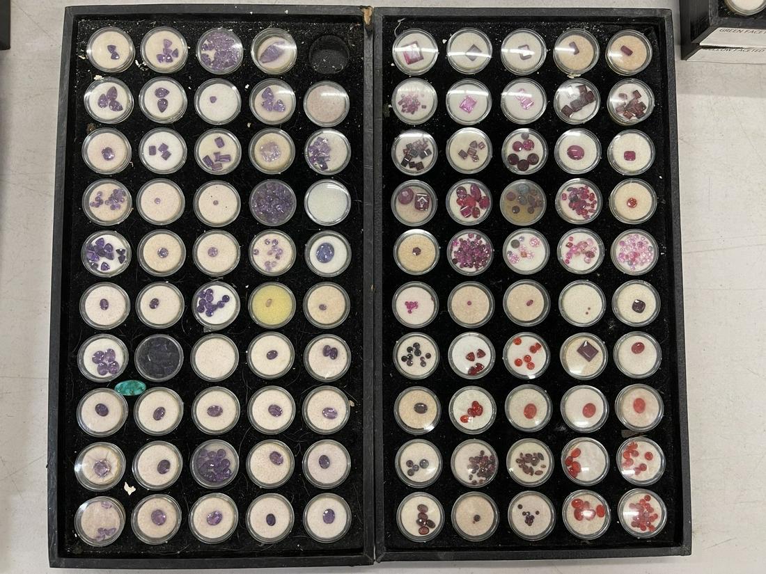 2 Trays of Mixed Gemstones incl Amethyst (1 of 9)