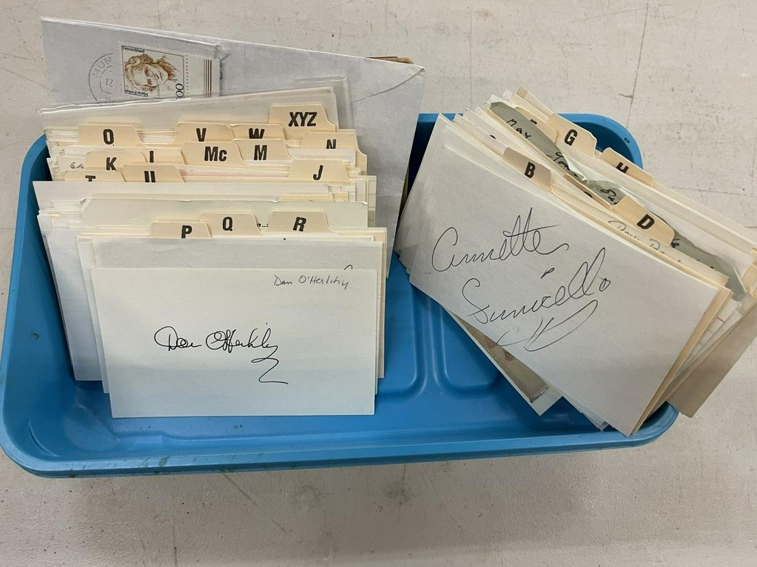 Group of Autographed Cards incl. A. Funicello (1 of 8)