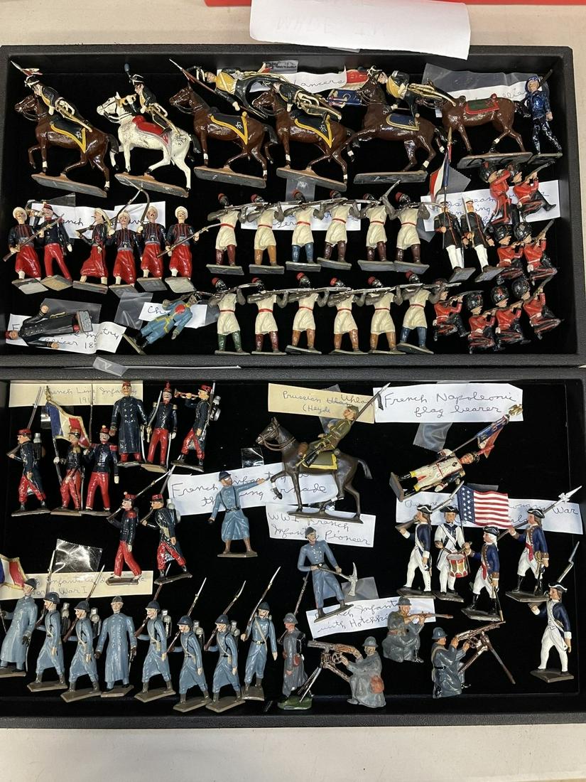 2 Trays of French Toy Soldiers (1 of 9)