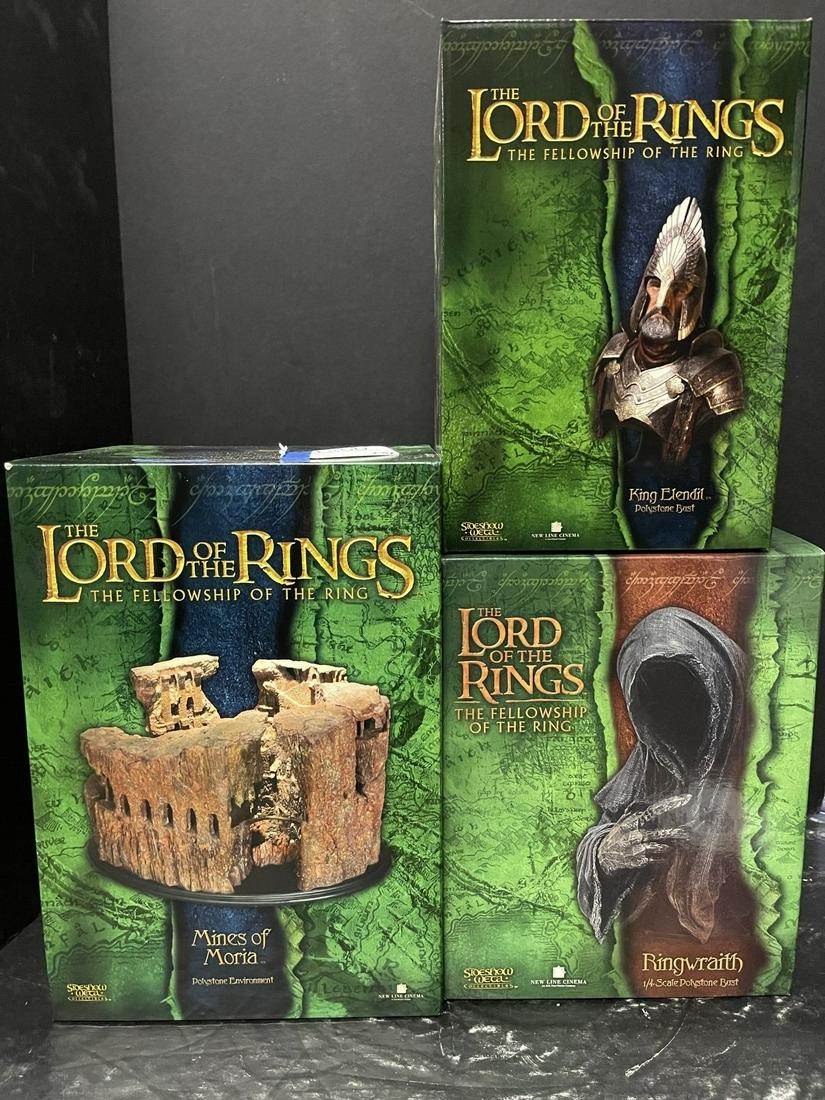 3 Lord of the Rings Sideshow Weta Figures (1 of 11)