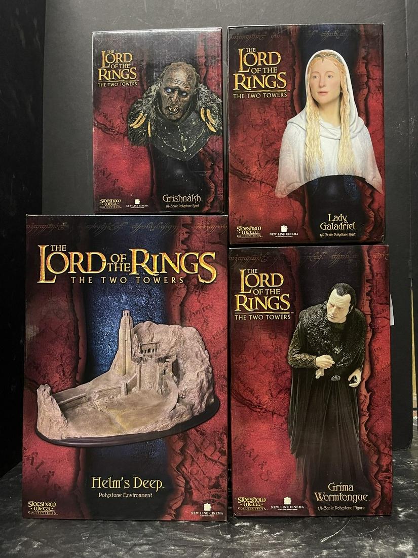 4 Lord of the Rings Sideshow Weta Figures (1 of 19)