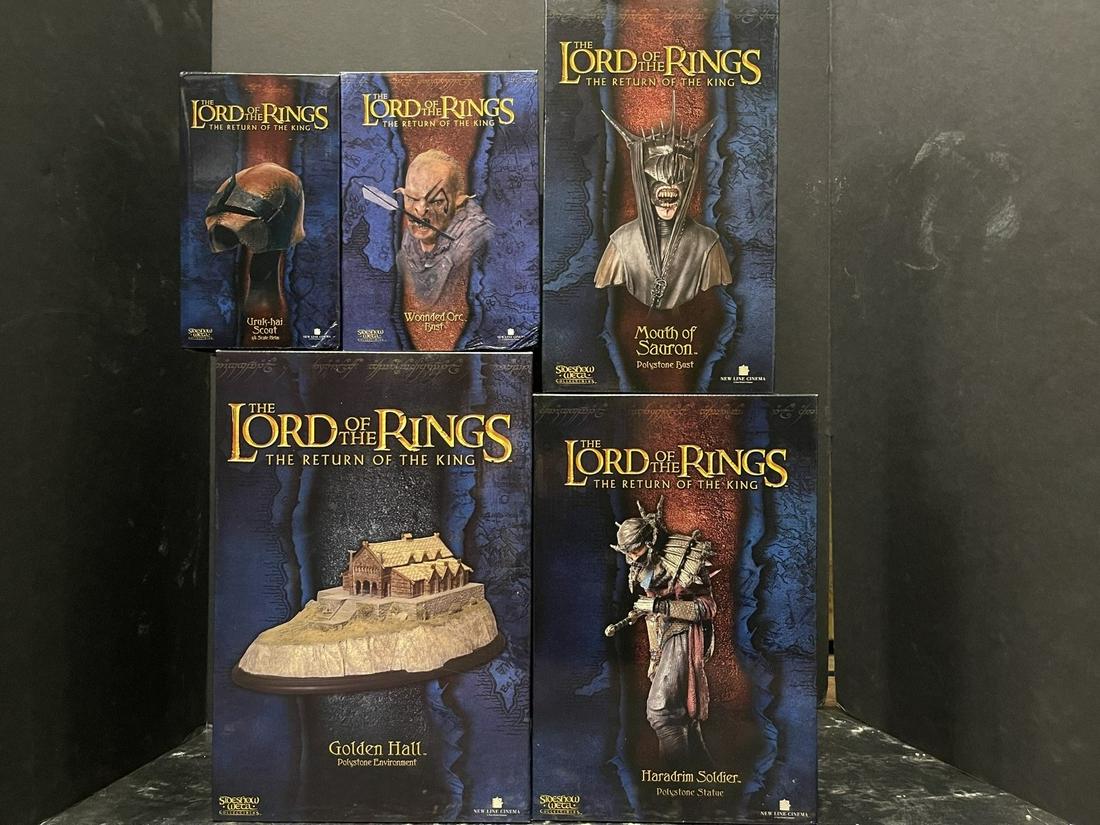 5 Lord of the Rings Sideshow Weta Figures (1 of 12)