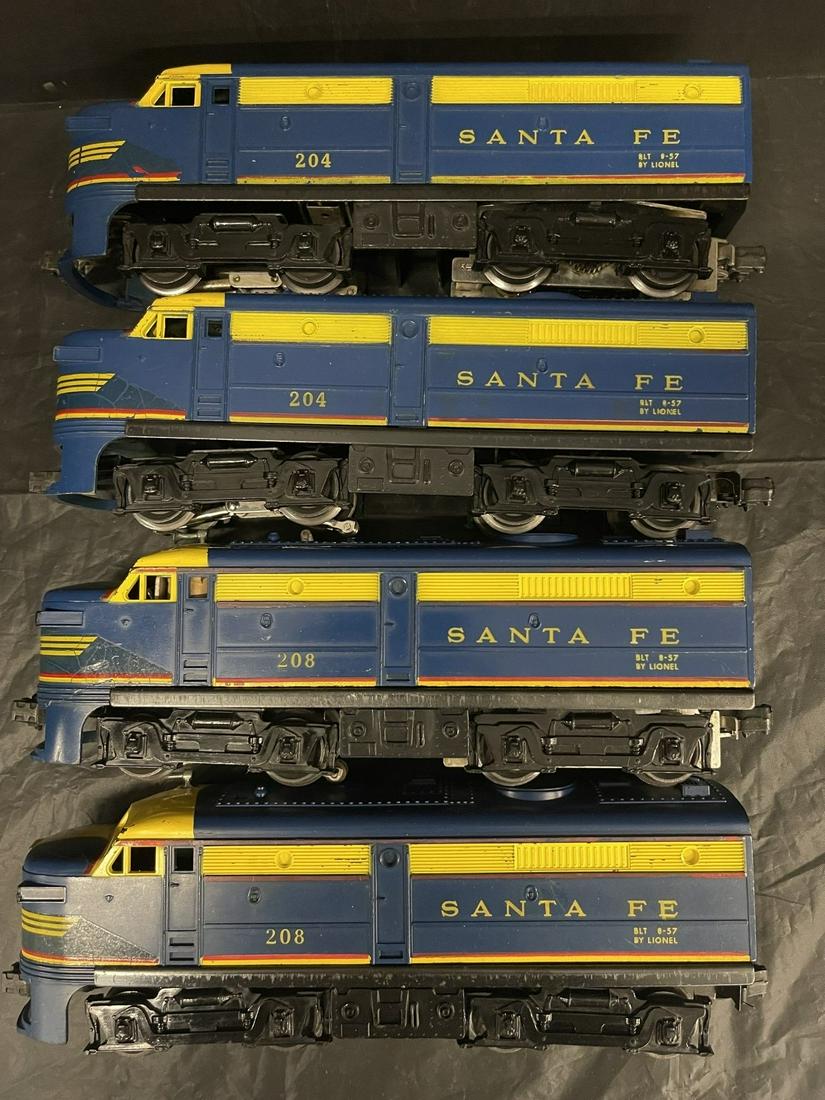 4 Lionel Santa Fe Train Engines (1 of 6)