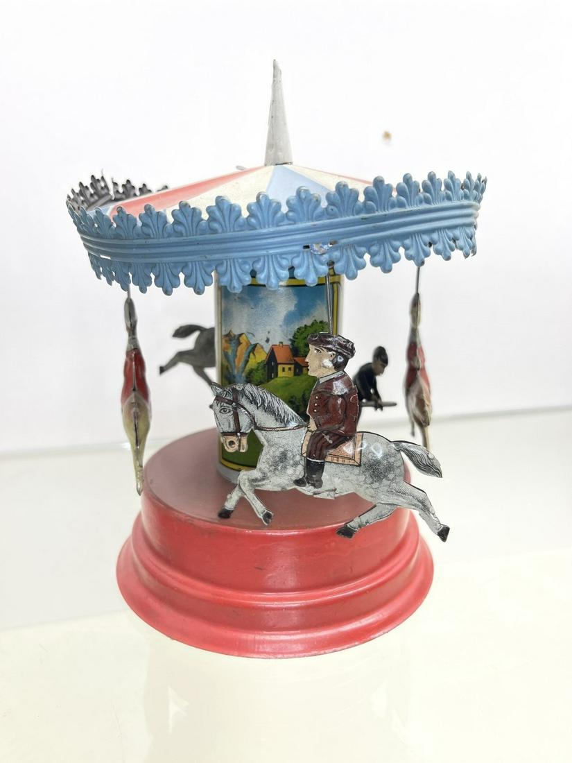 Victorian Tin Wind Up Carousel (1 of 4)