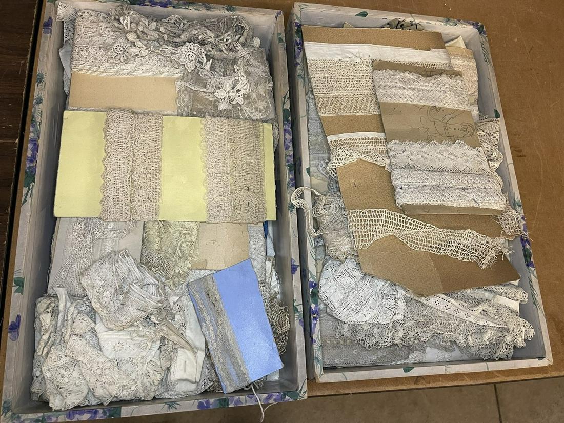 Lot of Antique Lace Trim, etc. (1 of 3)