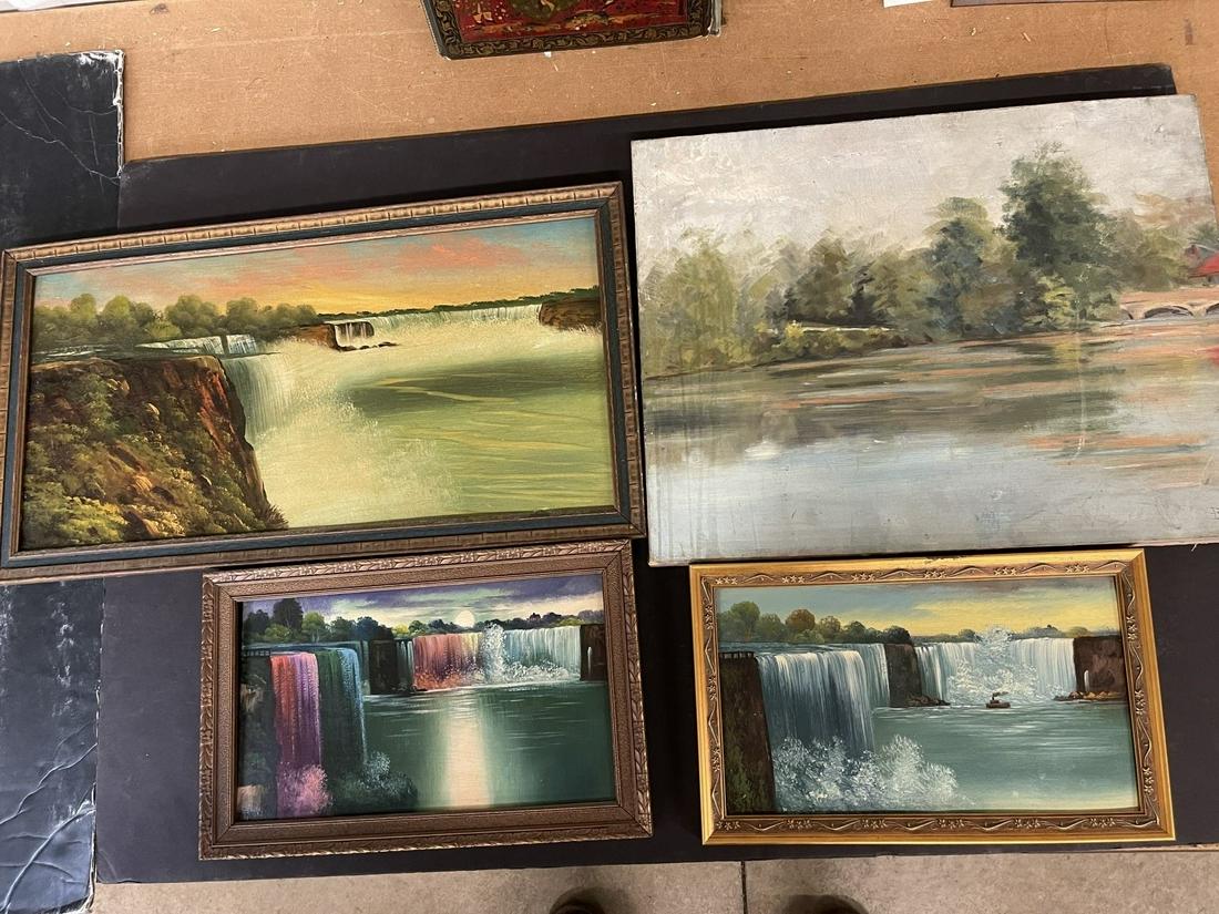 4 Paintings incl. 3 of Niagara Falls (1 of 5)