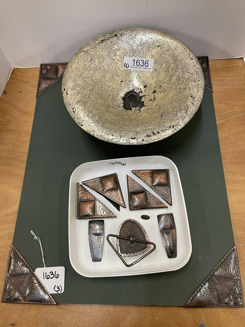 Group of Roycroft Desk Items & Compote (1 of 13)