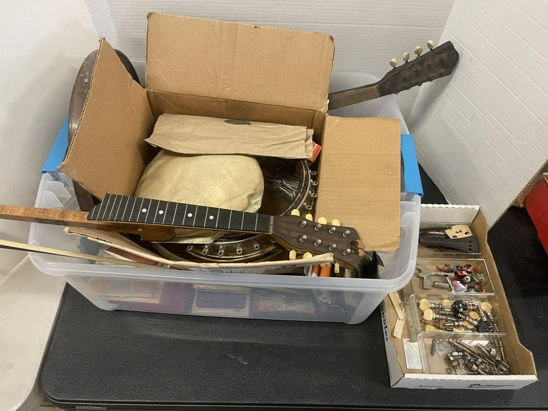 Lot of Misc. Banjo Parts, Keys, Strings, etc. (1 of 6)