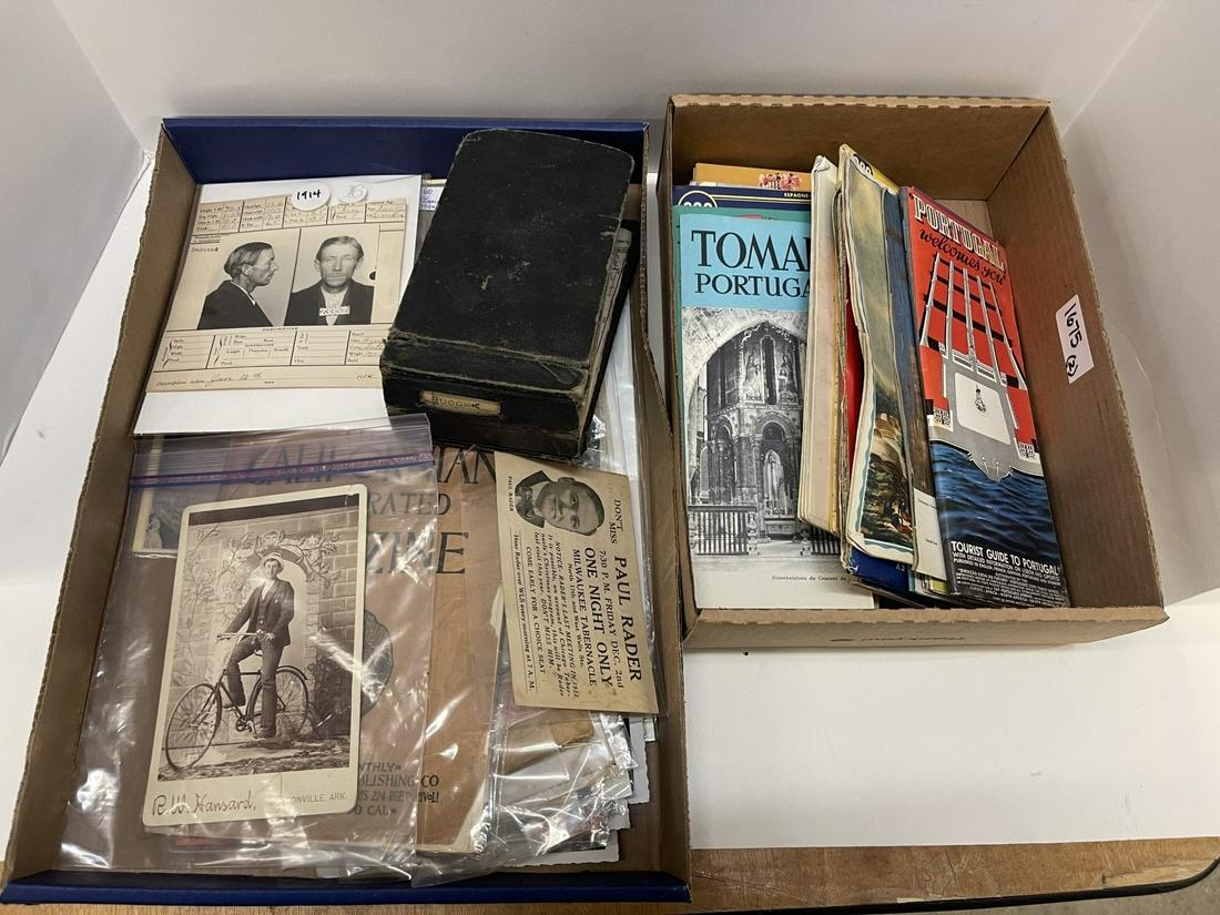 Group of Misc. Paper Items incl. Cabinet Cards (1 of 14)