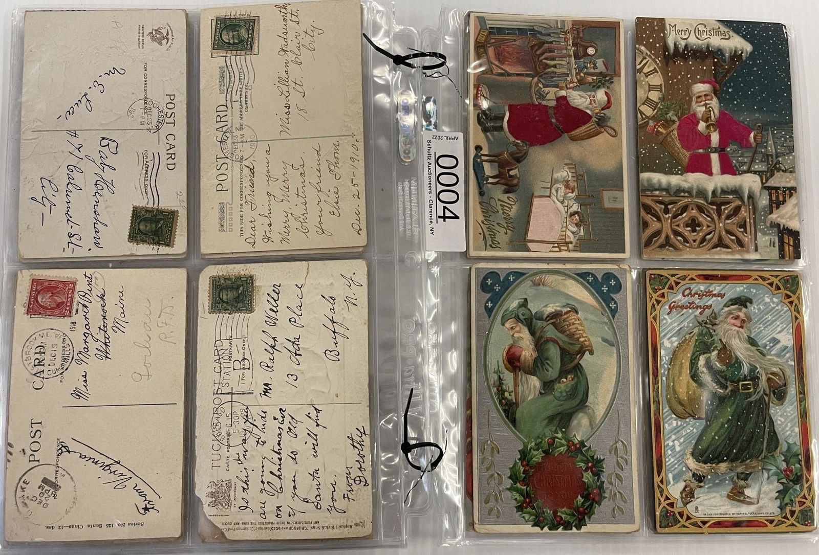 Nice Lot of 36 Christmas Postcards w/ Santa (1 of 20)