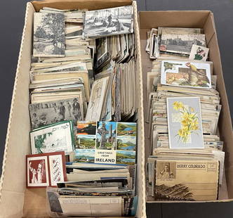 Mixed Postcards incl Holiday & Comical: Large Group of Postcards including holiday, comical, and working life views -