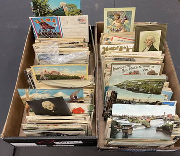 Lot of Postcards incl. Actresses, Comical etc: Large Mixed Lot of Postcards including actresses, comical, holiday, US ships, etc -