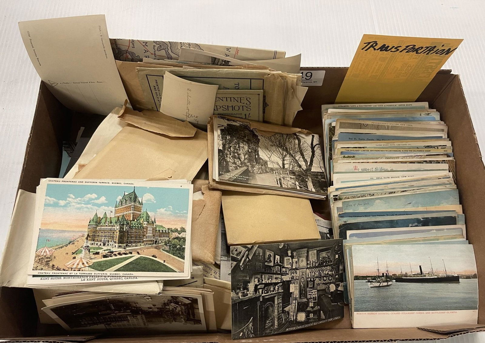 Postcard Lot incl. Many Transportation Cards (1 of 6)