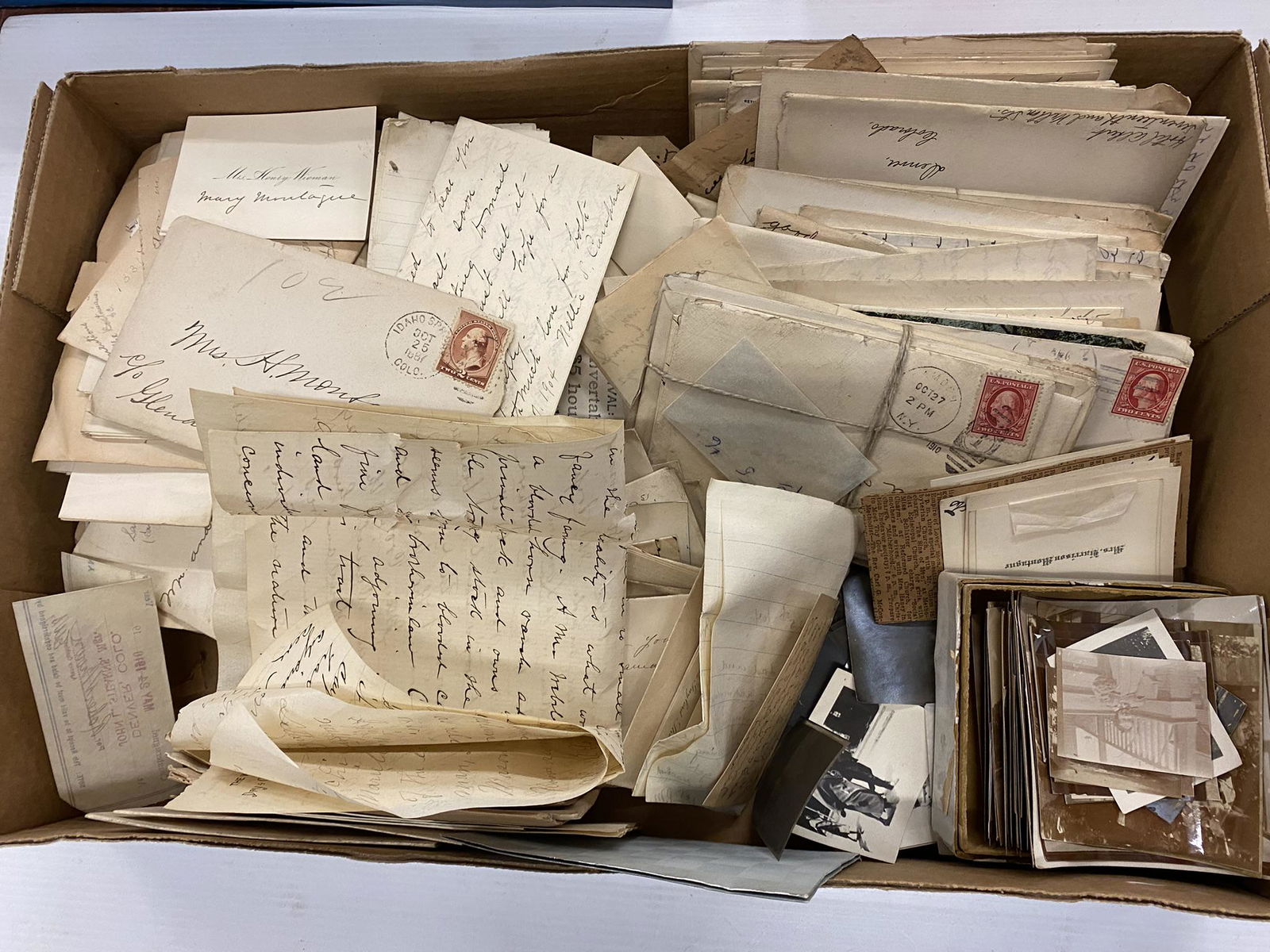 Colorado Correspondence Letters, Envelopes, Etc. (1 of 5)