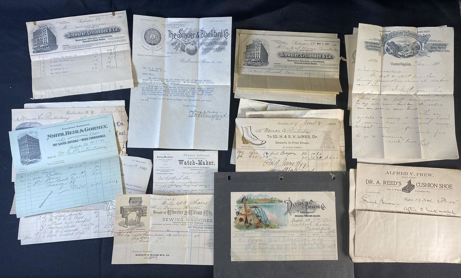 Group of Early 1900s Letter Head Receipts (1 of 11)