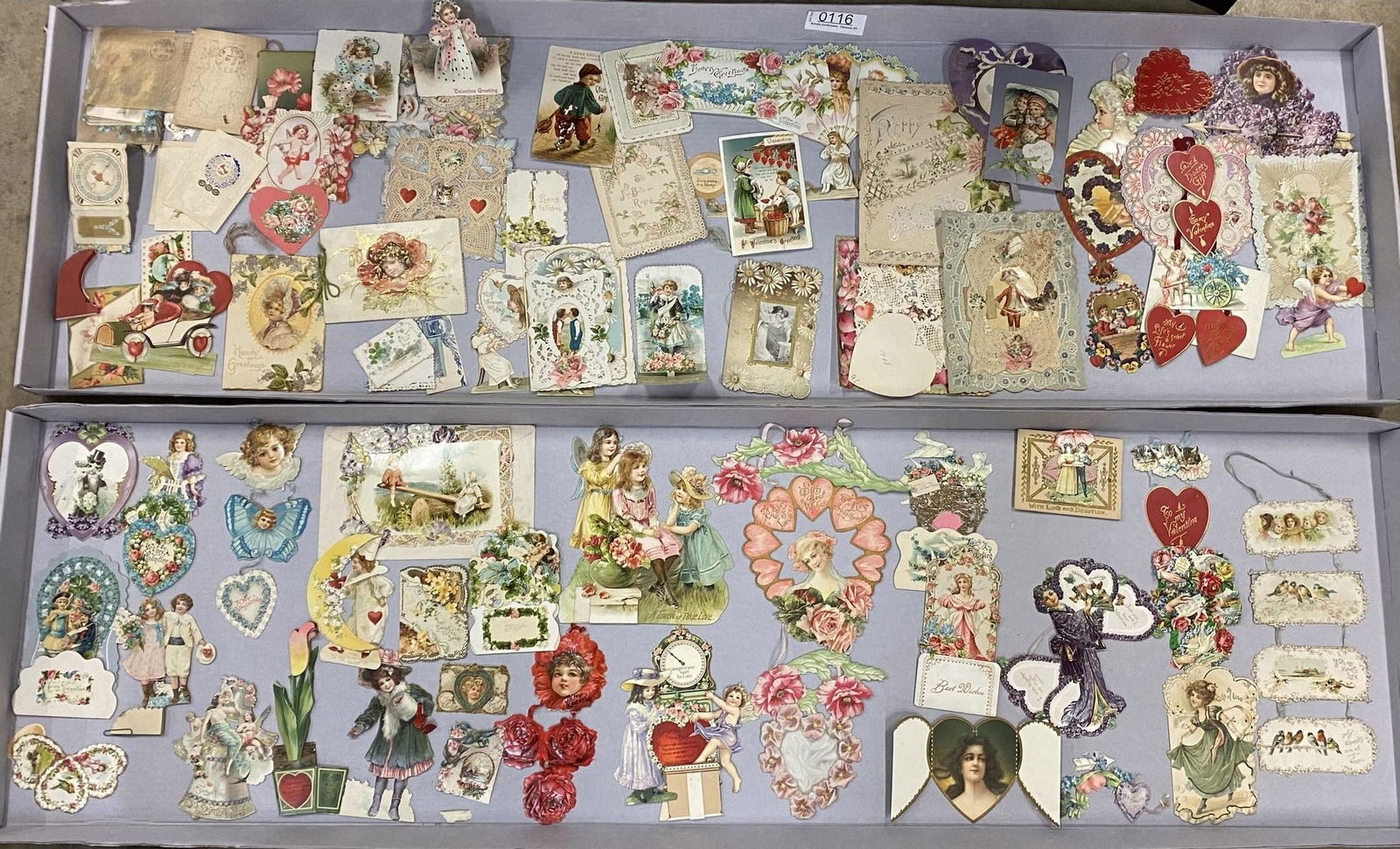 Large Group of Early Valentines Cards (1 of 13)