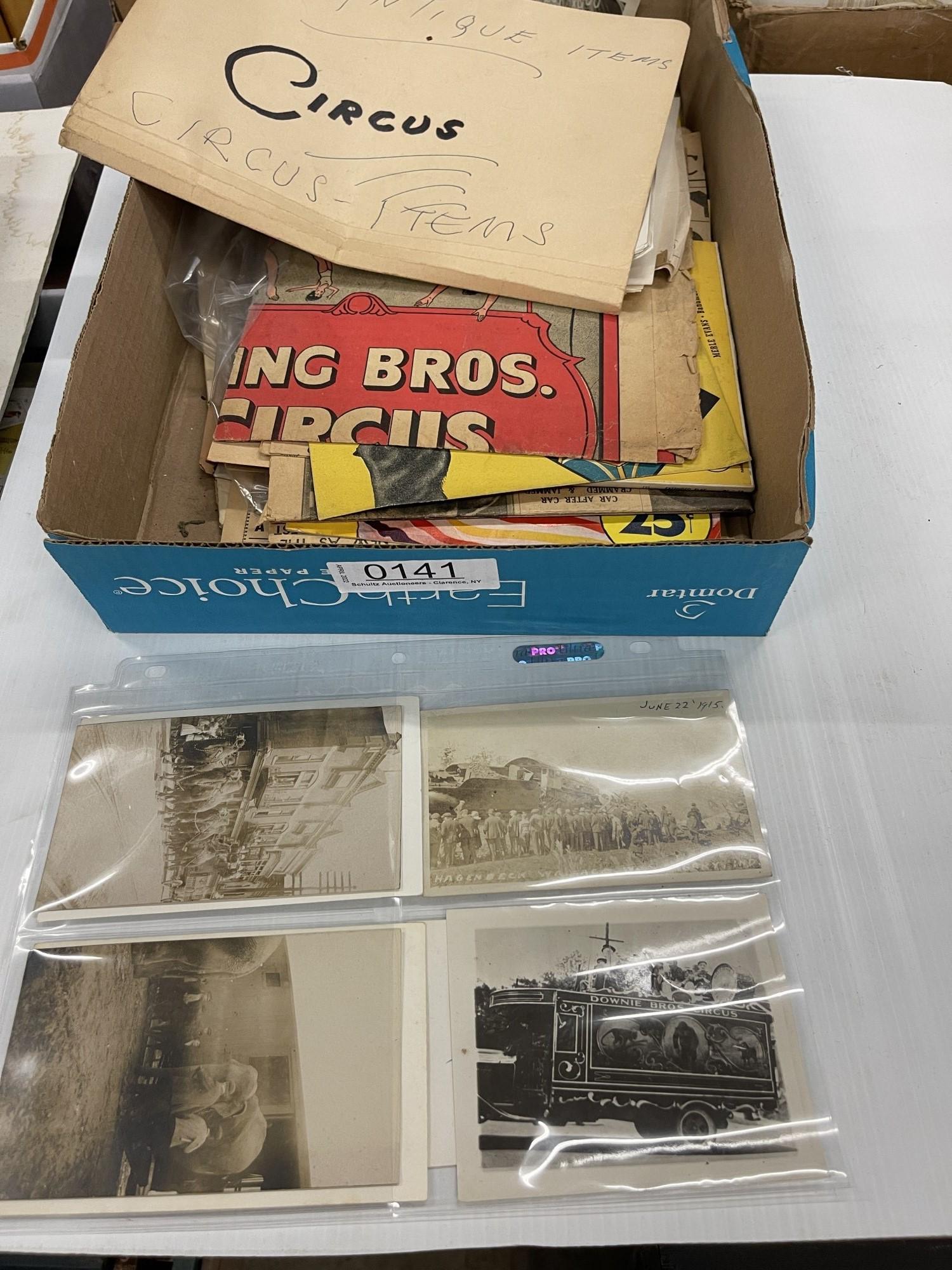 Circus Ephemera Lot incl. Newsprint Hand Bills (1 of 8)