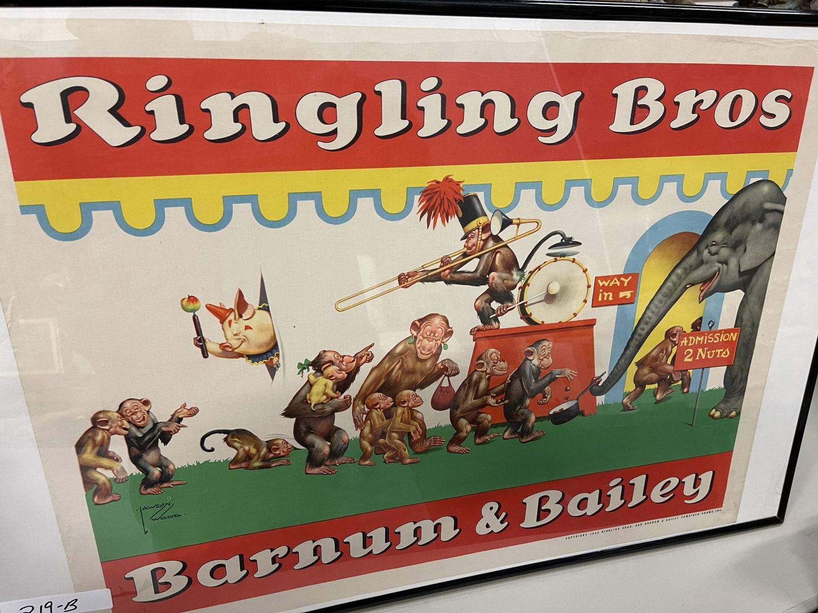 1943 Ringling Brothers Circus Poster (1 of 3)