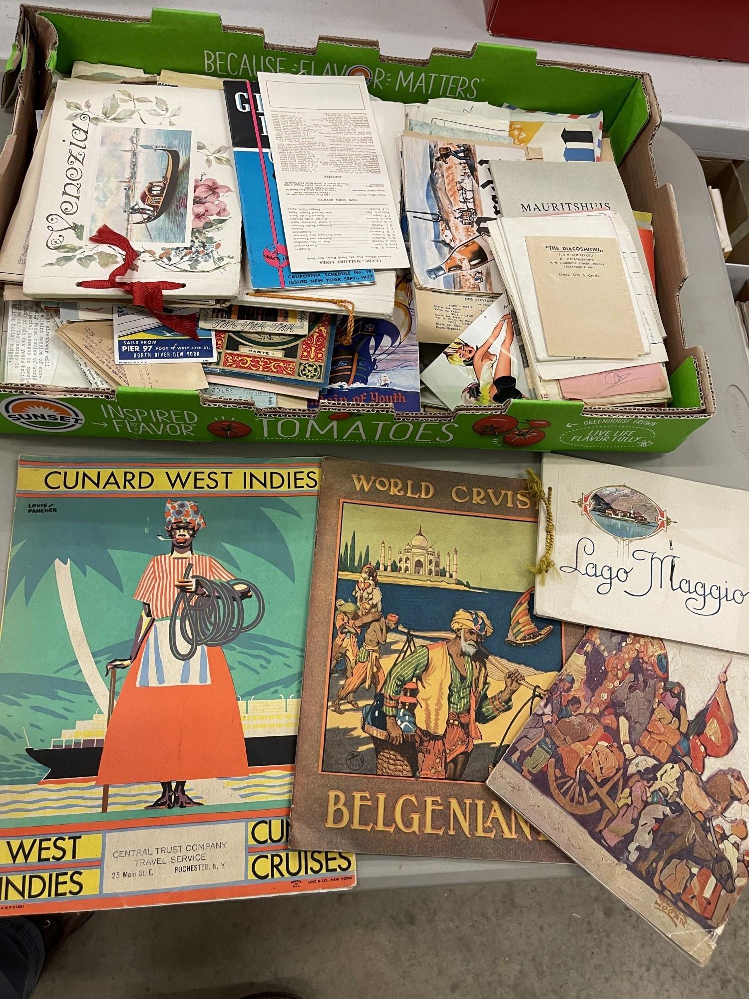 Ephemera Lot w/ Cruise Lines, Books etc (1 of 5)