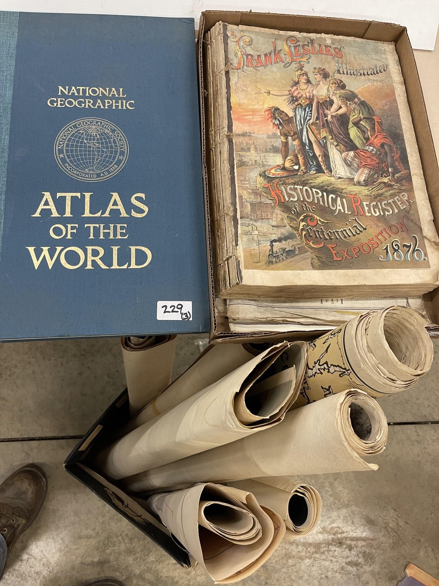 1876 Frank Leslies Register, Posters, Maps etc (1 of 7)