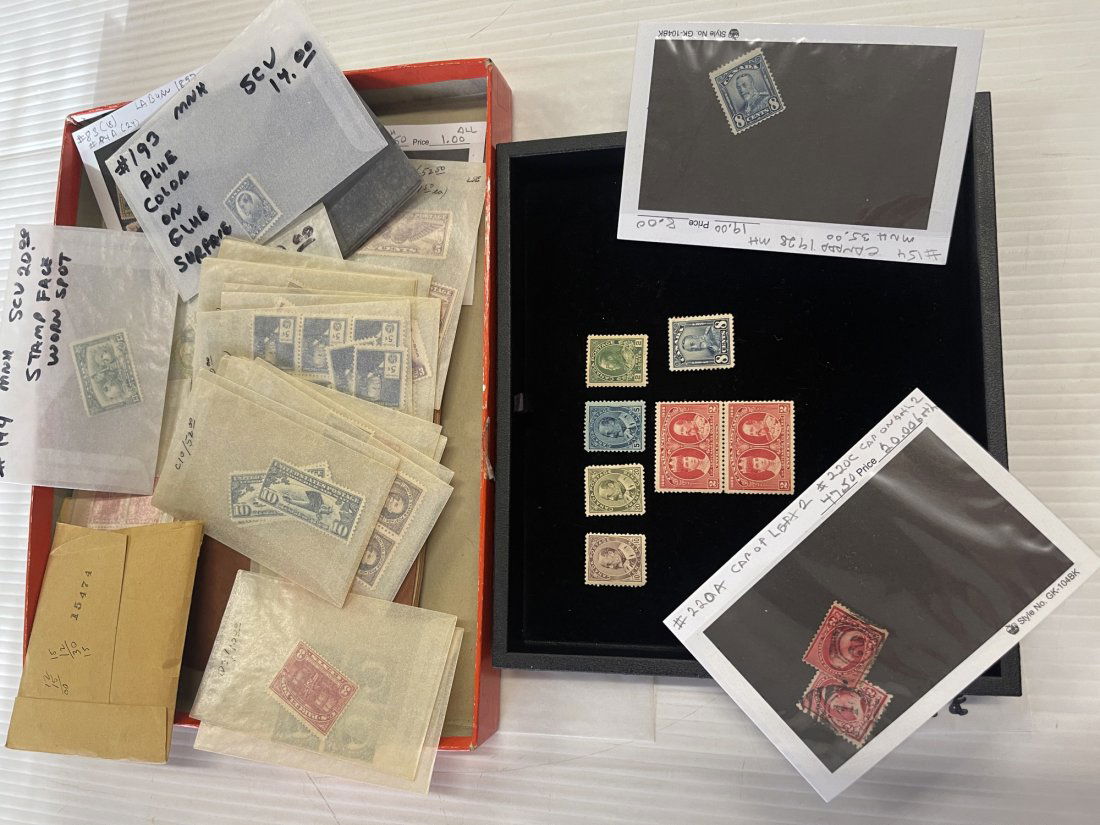 Box of Loose US & Foreign Stamps (1 of 8)