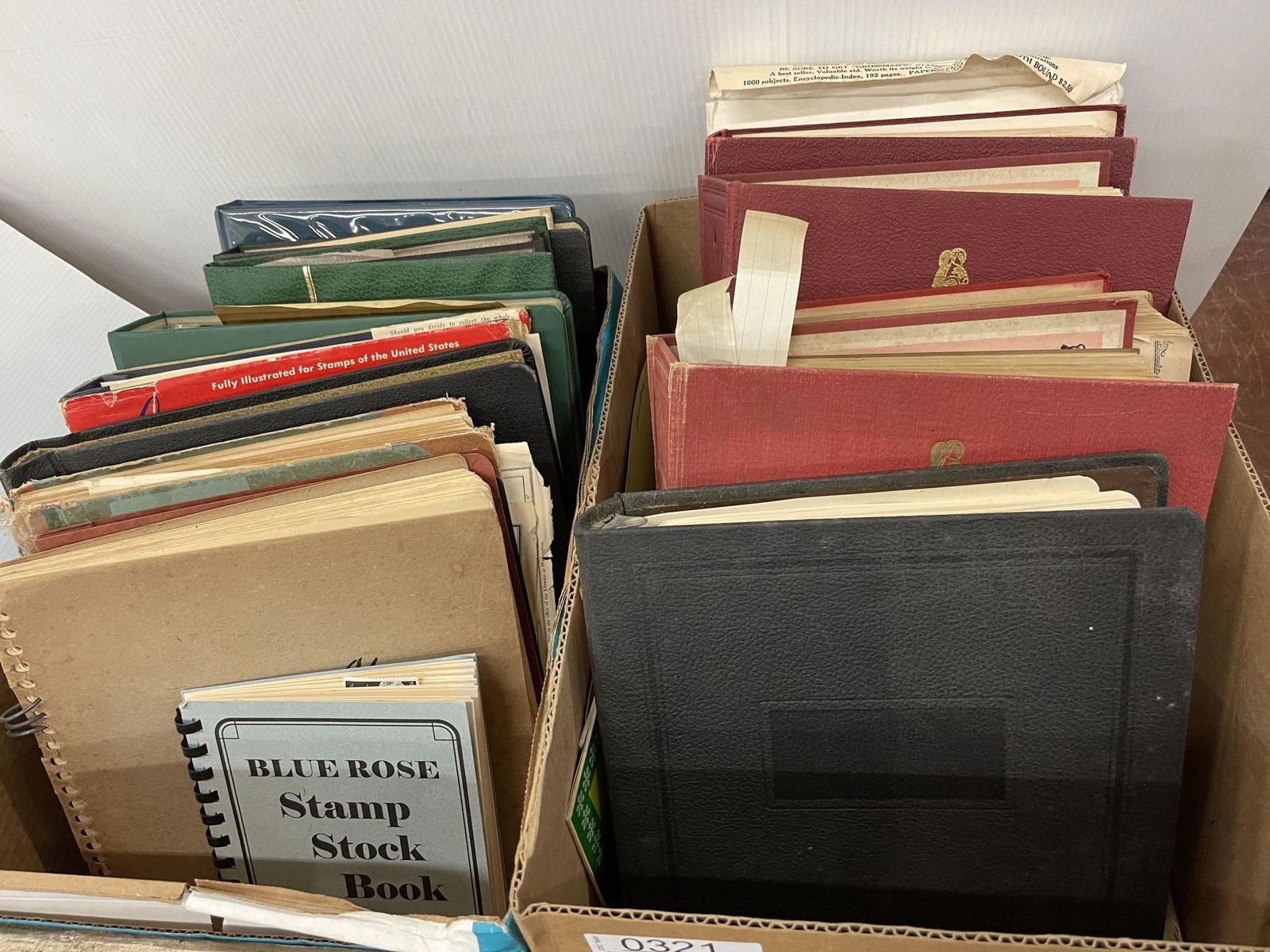 2 Boxes Albums of Stamps incl US and Foreign (1 of 20)