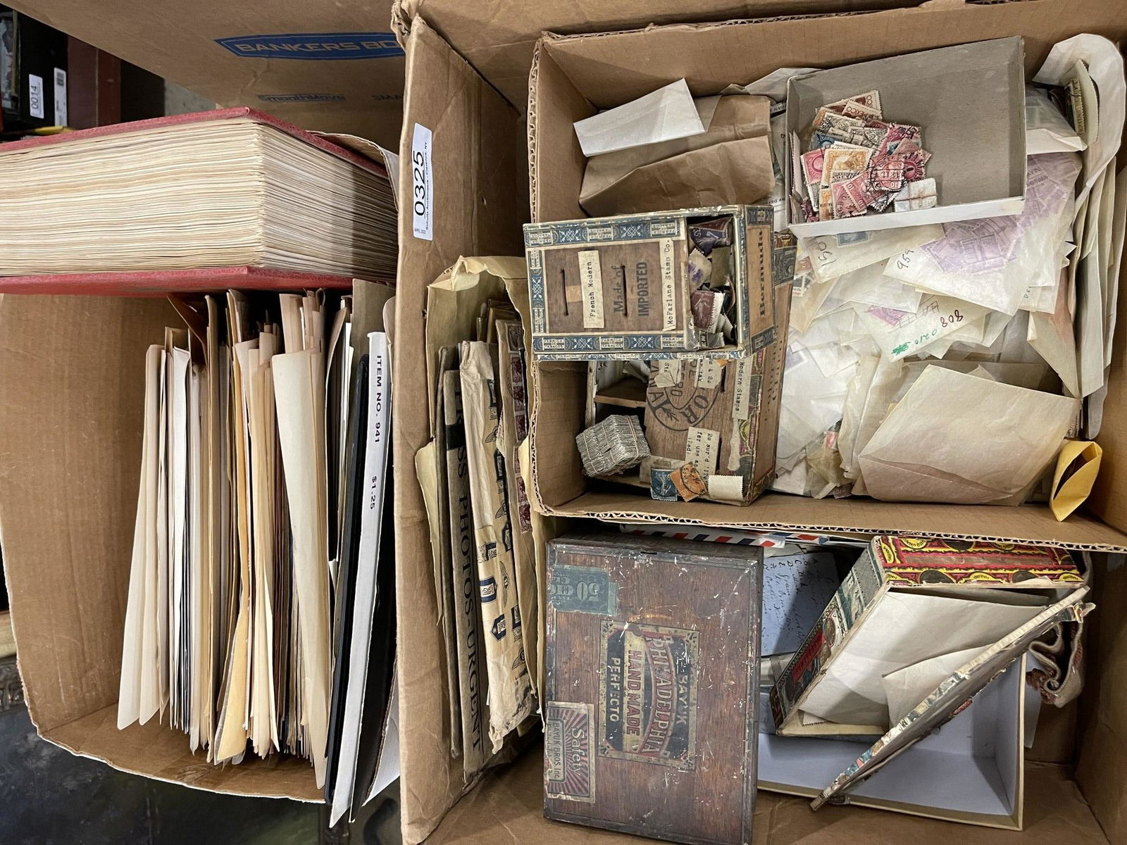 2 Boxes Mixed US + Foreign Stamps (1 of 20)